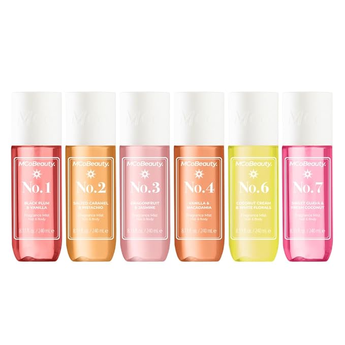 MCoBeauty Fragrance Mist No. 7 Sweet Guava & Fresh Coconut, Lightly Fruit Scent with Tropical Notes for Day or Night, Vegan, Cruelty Free