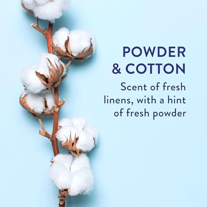 Native Body Wash for Men & Women, Seasonal | Sulfate, Paraben, and Dye Free, with Naturally Derived Clean Ingredients Leaving Skin Soft and Hydrating, Powder & Cotton 18 oz - 2 Pk