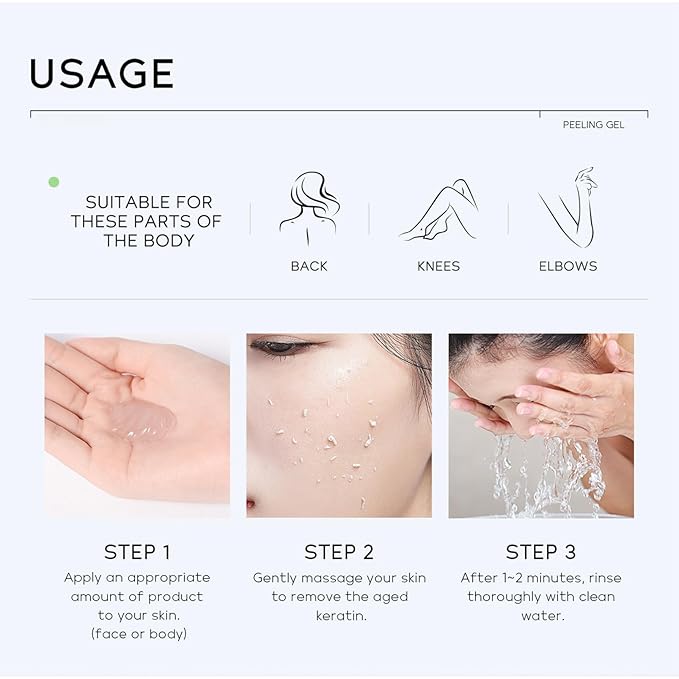Exfoliating Face Scrub, Purifying Exfoliating Gel, Face Exfoliator, Facial Scrubs, Body & Facial exfoliating Scrub, Gentle Facial Exfoliator Cleanser for All Skin Types, Cleans Dirt & Oils (1 PCS)
