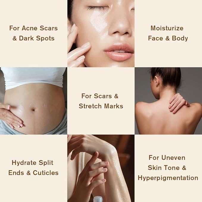 Stretch Mark Oil for Pregnancy & Body Oil for Pregnant Women, Morocco Nut Oil Help for Scars & Stretch Marks Removal & Prevention, Belly Cream for Repair, Firming & Smoothing Fine Lines (2Pack/150ml)