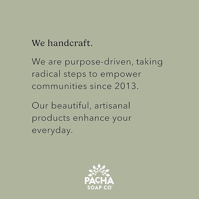 Pacha Soap Co. Aluminum-Free Deodorant - Santal & Amber Scented, 24-Hour Odor Protection for Gentle & Sensitive Skin, Clean Ingredients, Baking Soda-Free, Made in the USA, 2-Pack (2.6 oz Each)