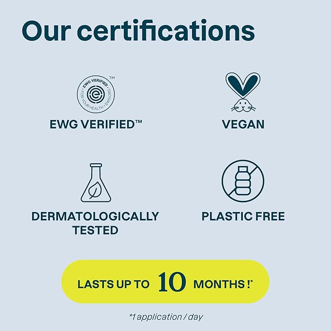 ATTITUDE Baking Soda Free Deodorant for Sensitive Skin with Oatmeal, EWG Verified, Aluminum Free, Plastic-Free, Unscented, 3 Ounces