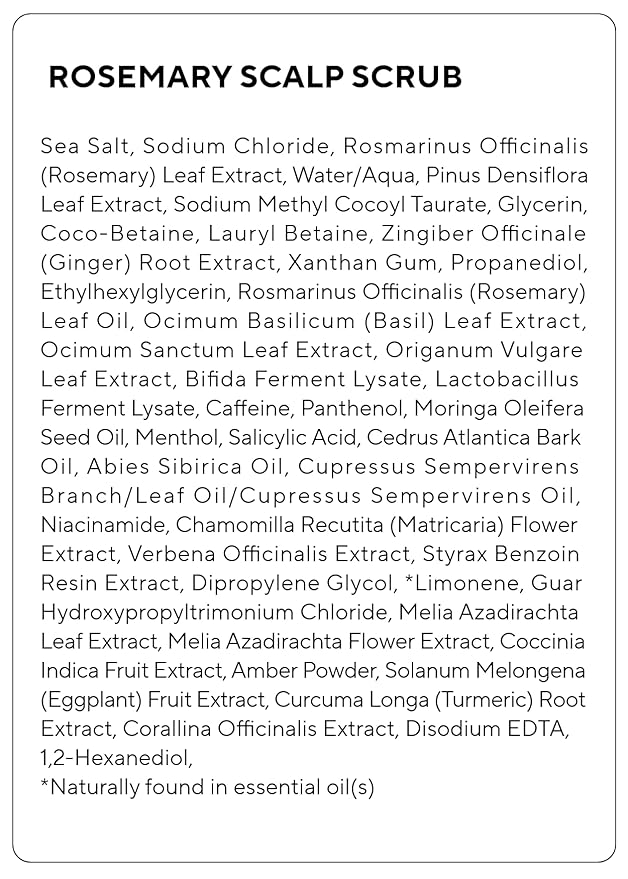 AROMATICA Rosemary Scalp Scrub 5.82oz / 165g, Scalp Treatment, Scalp Exfoliator with Salt Scrub for Oily Scalp, Dandruff, Build Up Remover