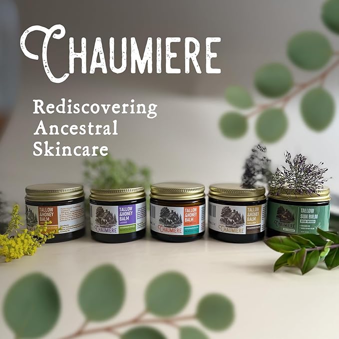 Tallow Sunscreen SPF 50 – Herb-Infused Balm with Non-Nano Zinc, Carrot Seed Oil & Grass-Fed Tallow – Natural Face & Body Moisturizer, Reef Safe, Organic Ingredients, Made in USA – 2.5x3 oz