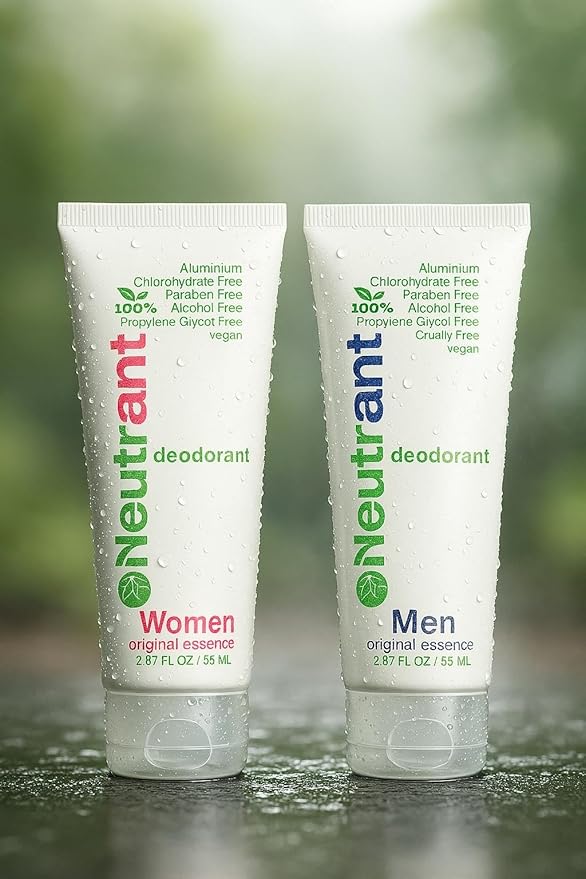 Natural crystal alum cream deodorant, free of aluminum, parabens, alcohol, and propylene glycol, for sensitive skin. for Men