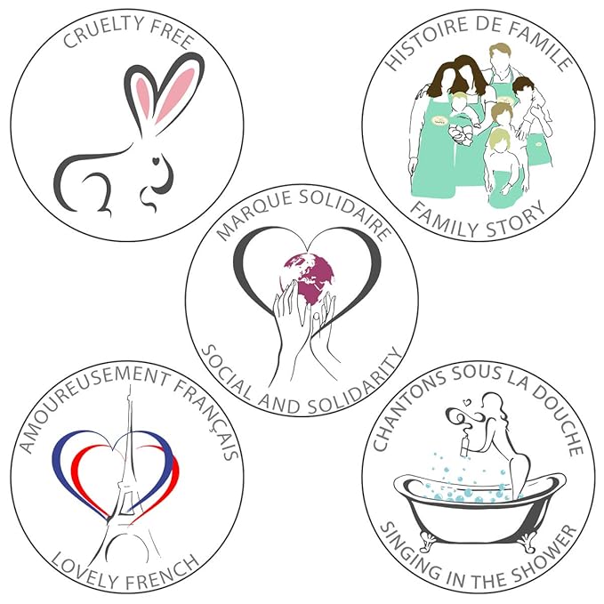 Un Air d'Antan French Nails & Hand Cream Gift Set 5 Pc Lotion Gift Set for Women - Lotion Sets For Women Gift: Hand Cream Set With Shea Butter - Almond, Verbena, Floral, Rose, Almond, Cherry Blossom