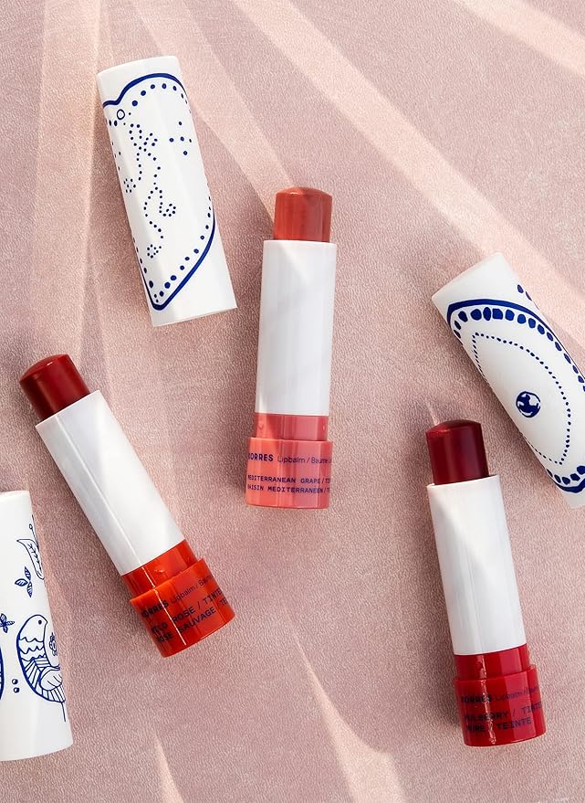 KORRES Lip Butter Stick Mulberry Tinted, Hydrating Lip Balm with Greek Hypericum Balsam Oil, Moisturizing Natural Shine and Subtle Tint for Soft Smooth Lips, Lip Care for Women and Men, 0.17 Oz Stick