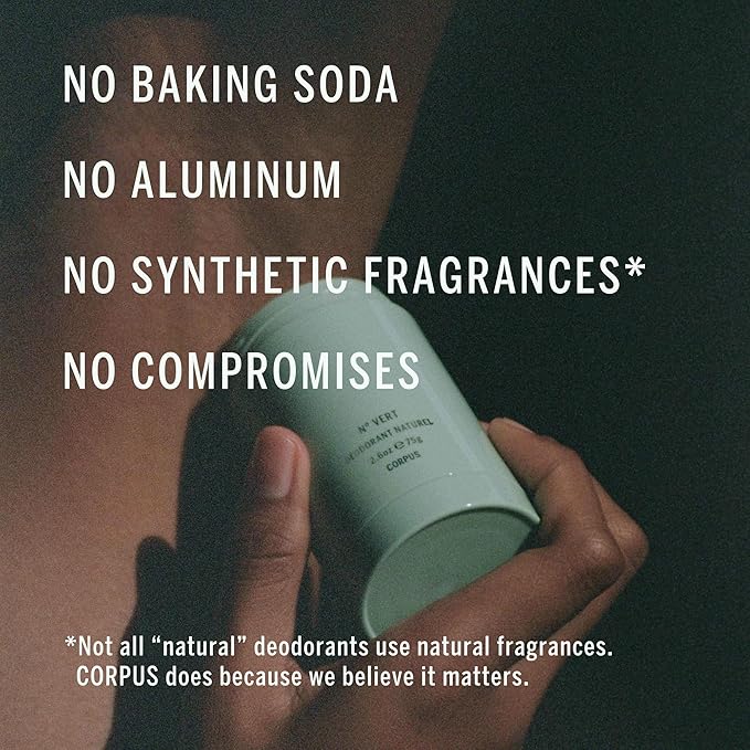 CORPUS - Natural Deodorant Stick For Sensitive Skin | Aluminium + Baking Soda Free | Unisex, Non-Toxic, Made In The USA (Atlas)