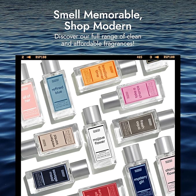 Modern Memory Fresh Aqua Eau de Toilette for Men, 2.5 fl oz - Notes of Bright Citrus, Cypress & Marine Musk