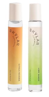 Skylar Citrus Reverie and Lime Sands Eau de Perfume Layering 2 Pack- Hypoallergenic & Clean Perfume for Women & Men, Vegan & Safe for Sensitive Skin- (10mL /0.33 Fl oz)