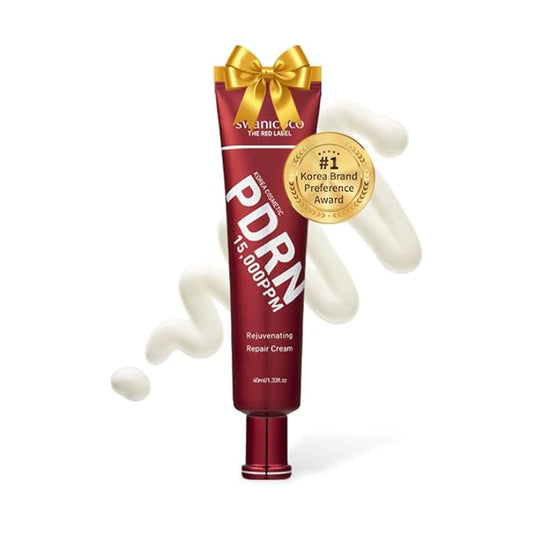 SWANICOCO PDRN Rejuvenating Repair Cream, 99.9% Pure Salmon DNA, Bakuchiol, Cica Exosome, Niacinamide, Anti-Aging, Wrinkle Care, Firming & Glow, Gifts for Women, Stocking Stuffers, 40ml/1.35 fl oz