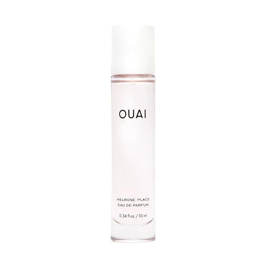 OUAI Melrose Place Eau de Parfum Travel Size - Elegant Womens Perfume for Everyday Wear - Fresh Floral Scent has Notes of Champagne, Bergamot & Rose with Delicate Hints of Cedarwood & Lychee (.34 Oz)