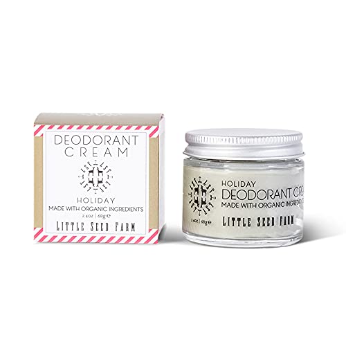 Little Seed Farm Holiday Deodorant Cream, Aluminum Free Deodorant for Women or Men, 2.4 Ounce - Seasonal Release