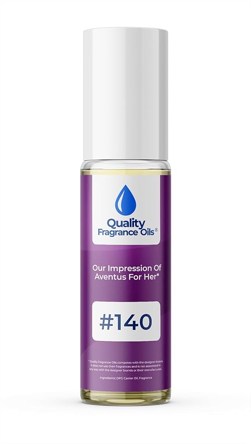 Quality Fragrance Oils' Aventus for Her Impression #140 | Long-Lasting Perfume Oil, Alcohol-Free, Strong Scent, 10ml Roll-On | Affordable Alternative to Designer Fragrances
