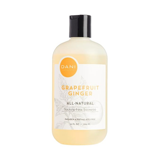 Naturals Sulfate-Free Shampoo - Grapefruit Ginger – Detoxifying & Clarifying Formula for Oily, Thick & Curly Hair, 12 oz – Nourishing, Vegan, & Color-Safe