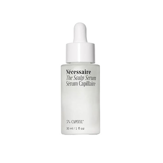 Nécessaire The Scalp Serum. 5% Capixyl™ + 1% Hyaluronic Acid For Fuller, Thicker, Healthier Hair. Fragrance-Free. Approved by the National Eczema Association. 1 fl oz