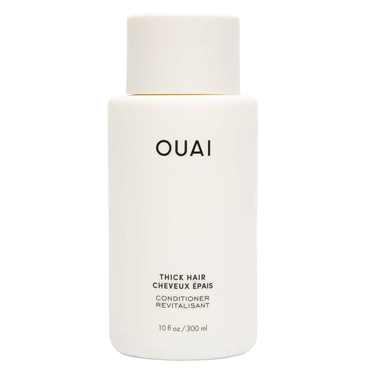 OUAI Thick Hair Conditioner - Moisturizing Conditioner for Dry, Frizzy Hair - Keratin, Marshmallow Root, Shea Butter and Avocado Oil - Paraben, Phthalate & Sulfate Free (10 Oz)