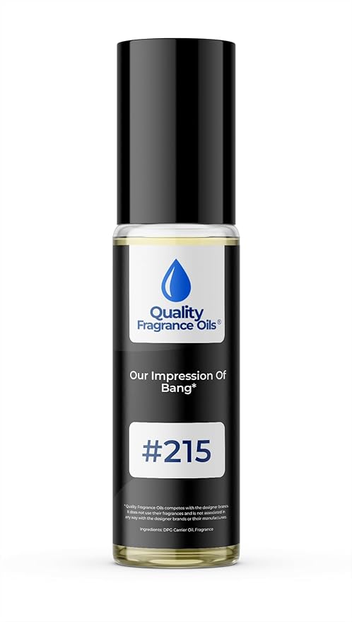 Quality Fragrance Oils' Compatible with Boom for Men Impression #215 | Long-Lasting Perfume Oil, Alcohol-Free, Strong Scent, 10ml Roll-On | Affordable Alternative to Designer Fragrances