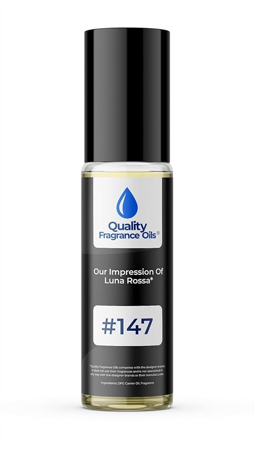Quality Fragrance Oils' Luna Ross. Impression #147 | Long-Lasting Perfume Oil, Alcohol-Free, Strong Scent, 10ml Roll-On | Affordable Alternative to Designer Fragrances