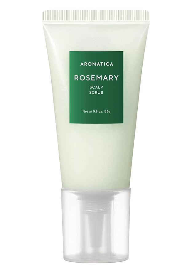 AROMATICA Rosemary Scalp Scrub 5.82oz / 165g, Scalp Treatment, Scalp Exfoliator with Salt Scrub for Oily Scalp, Dandruff, Build Up Remover