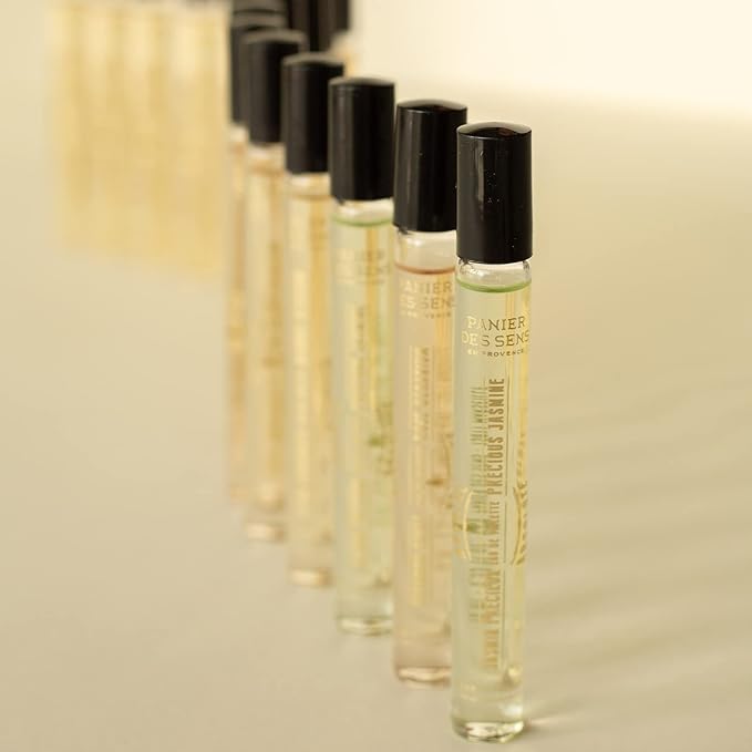 Panier des Sens – Geranium Rosat Roll-on Eau de Toilette 0.3 Floz – Floral & Herbal Fragrance - Mini Perfume for Women - Parfum Crafted in Grasse, France - Daily Use - Light Travel Perfume