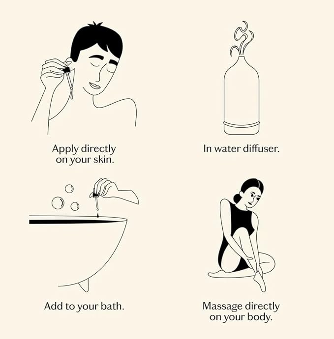 LIVEDROPS 24/7 Relaxed Essential Oil Blend - Lavender, Myrrh & Cedarwood - Calming Scent - Pure & Natural Aromatherapy - Skin Safe & Diffuser Compatible - Crafted in France by Perfumers