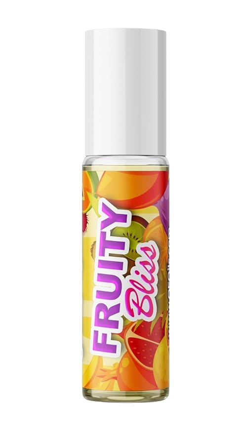 Quality Fragrance Oils' Fruity Bliss | Long-Lasting Perfume Oil, Alcohol-Free, Strong Scent, 10ml Roll-On | Affordable Alternative to Designer Fragrances
