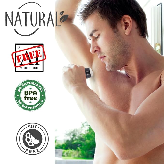 Natural deordorant for Men & Women - Aluminium free with Grassfed Beef Tallow, Magnesium Hydroxide & Aloe Vera | No baking soda | For sensitive skin- 2.3 oz / 65 g (The Perfect Man)