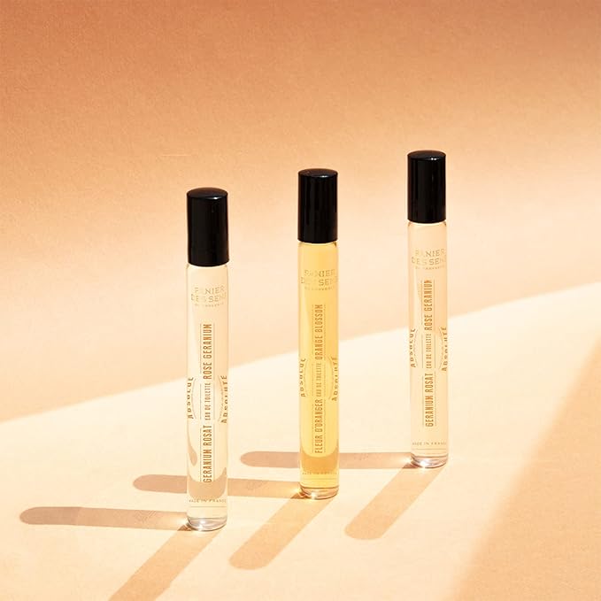 Panier des Sens - Rose Roll-on Eau de Toilette 0.3 Floz – Floral & Feminine Fragrance - Mini Perfume for Women - Parfum Crafted in Grasse, France - Daily Use - Light Travel Perfume