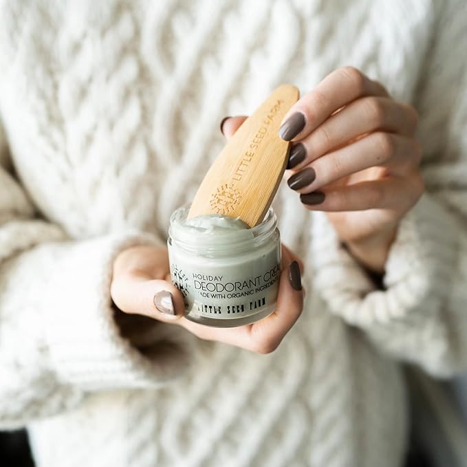 Little Seed Farm Holiday Deodorant Cream, Aluminum Free Deodorant for Women or Men, 2.4 Ounce - Seasonal Release