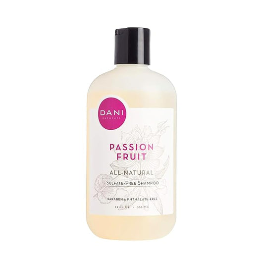 Naturals Shampoo - Passion Fruit Scent - Sulfate-Free, Vegan, Moisturizing, 12 oz | Nourishing for All Hair Types & Sensitive Scalps