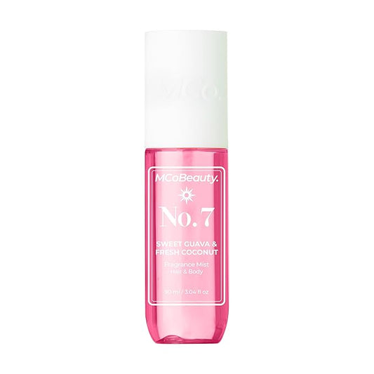MCoBeauty Fragrance Mist No. 7 Sweet Guava & Fresh Coconut, Lightly Fruit Scent with Tropical Notes for Day or Night, Vegan, Cruelty Free