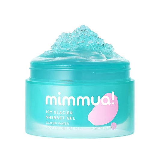 Ice Sorbet Soothing Cooling Face Moisturizer | Pore Minimizer for Face Before Makeup | After Sun Care for Sunburn, Heat Rash & Calming Gel Cream After Shower | Korean Skincare | 3.38 Fl Oz