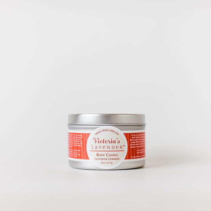 Lavender Massage Oil Candles Gift Box - Soothing & Aromatherapy Candle Turns Into Massage Oil, Made in The USA Candle Rub Wax by Victoria's Lavender - Travel Pack 4 oz Each (Pack of 3)