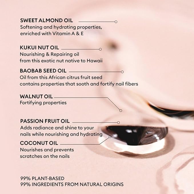 Manucurist Green Oil Nail Care - Nail & Cuticle Oil for Nails - Nourishes and Regenerates Nails and Cuticles - Promotes Growth - Blend of 6 Oils - 99% Bio-Sourced - Nail Care - 0.5 fl oz Bottle