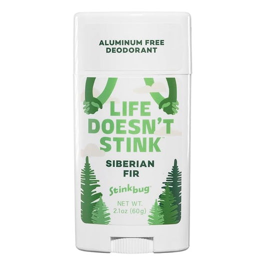 Stinkbug Naturals Organic Aluminum Free Deodorant Stick with Siberian Fir, Coconut Oil and Essential Oils, Paraben Free, Sensitive Skin Deodorant, 2.1 Ounces Pack of 1