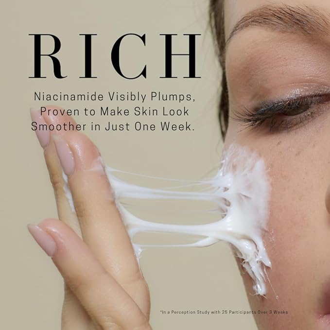 SAINT JANE - Rich Rescue Phyto Mucin Cream | Plumping, Smoothing, Firming, Hydrating | Niacinamide, Lotus Flower, Yam Root, Hyaluronic Acid | Luxe, Clean Skincare (1.7 fl oz | 50 mL)