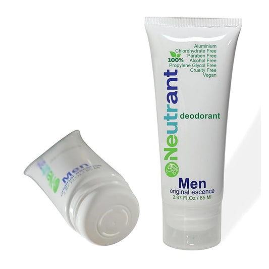 Natural crystal alum cream deodorant, free of aluminum, parabens, alcohol, and propylene glycol, for sensitive skin. for Men