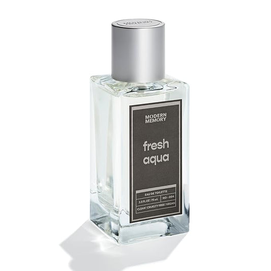 Modern Memory Fresh Aqua Eau de Toilette for Men, 2.5 fl oz - Notes of Bright Citrus, Cypress & Marine Musk