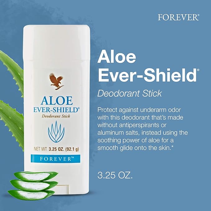 Forever Living - Aloe Ever-Shield - Aluminum-Free Deodorant with Soothing Aloe for Sensitive Skin - 3.25 oz Stick (Pack of 3)