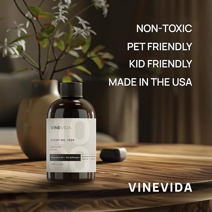VINEVIDA (128oz) Fragrance Collection Diffuser Oil - Hotel Scent for Home - Cold Air Diffuser Oil - Essential Oil No.1018 Inspired by Ritz Carlton