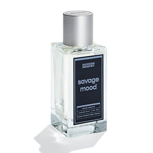 Modern Memory Savage Mood Eau de Toilette for Men, 2.5 fl oz - Notes of Bergamot, Wild Lavender & Dark Patchouli