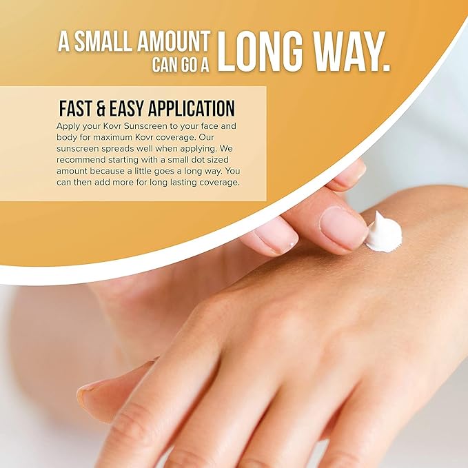 Kovr Sunscreen Organic SPF 30 Mineral Sunblock - Coral Reef Friendly Face & Body Lotion | Broad Spectrum Moisturizing UVA/UVB Travel Size Sunscreen, Fragrance-Free | 4 oz