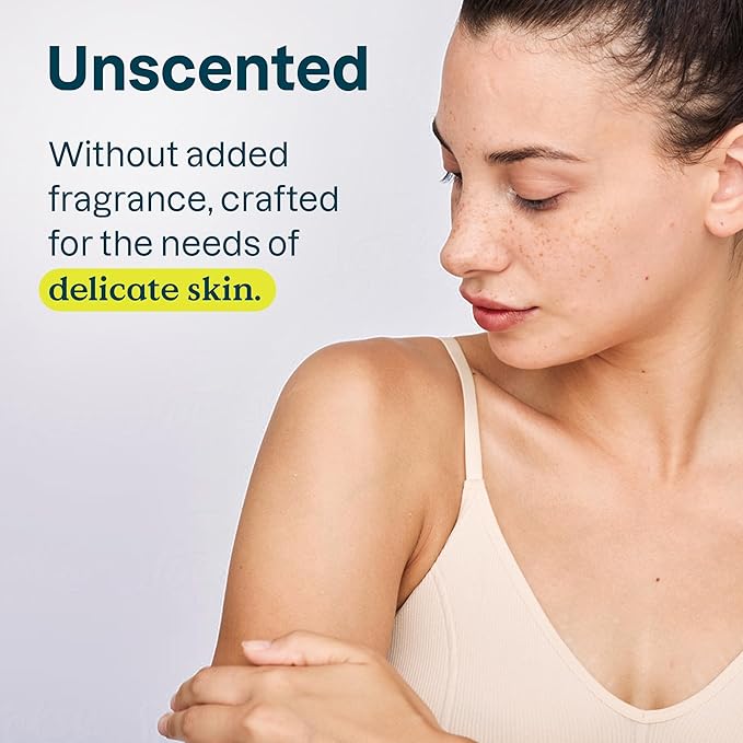 ATTITUDE Baking Soda Free Deodorant for Sensitive Skin with Oatmeal, EWG Verified, Aluminum Free, Plastic-Free, Unscented, 3 Ounces