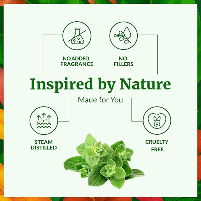 SVA Oregano Essential Oil – 1 Fl Oz – 100% Natural Oregano Oil - for Diffuser, Hair Care, Face, Skin Care, Aromatherapy, Scalp and Body Massage, Soap and Candle Making – with Dropper