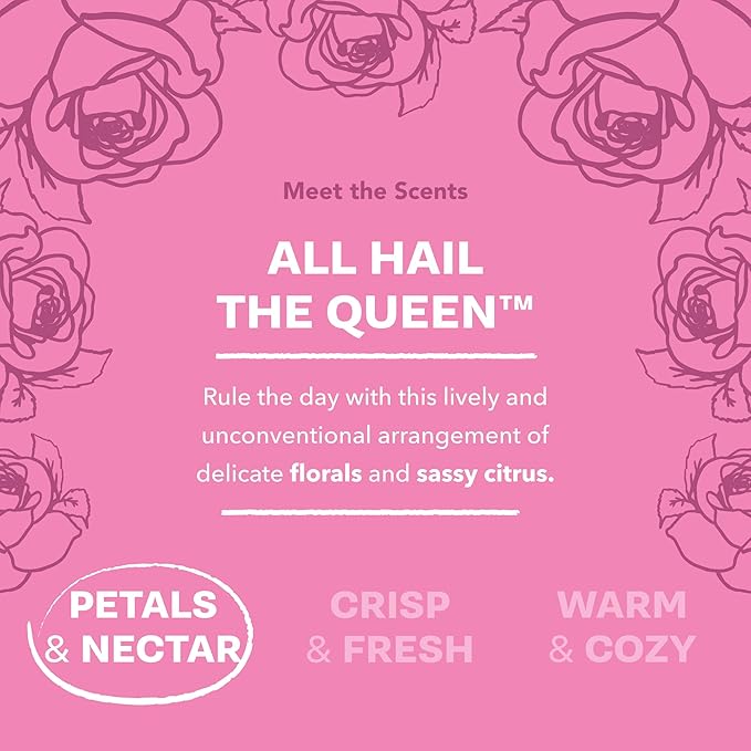 Buff City Soap Plant-Based Body Wash - Coconut Cleansers & Almond Oil Infused, Gentle & Rich Non-Drying Lather, Helps Reduce Moisture Loss & Supports Natural Skin Barrier - All Hail the Queen, 12 floz