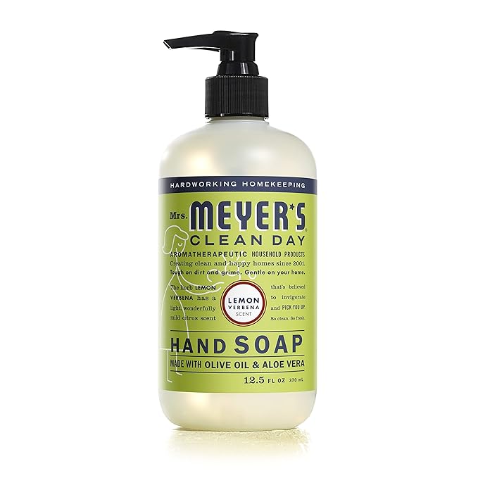 Mrs. MEYER'S CLEAN DAY Liquid Hand Soap Bottle, 12.5 Fl Oz (Pack of 6) (Variety pack)