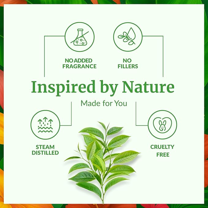 SVA Tea Tree Essential Oil – 1 Fl Oz – 100% Natural Tea Tree Oil - for Diffuser, Hair Care, Face, Skin Care, Aromatherapy, Scalp and Body Massage, Soap and Candle Making – with Dropper