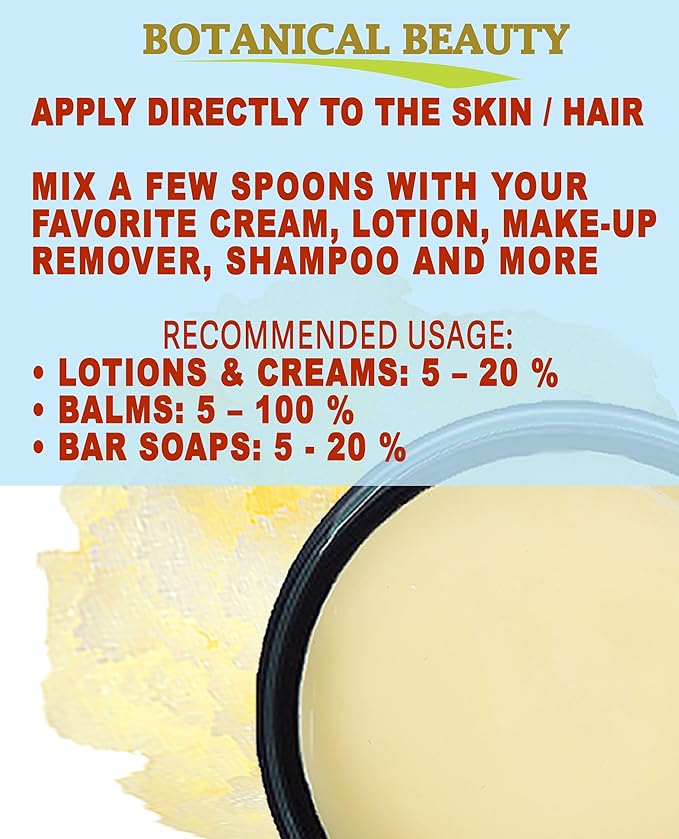 Botanical Beauty FRANGIPANI OIL BUTTER 100% Natural. Frangipani Essential Oil in Shea Nut Butter for FACE, SKIN, BODY, HAIR, NAILS. Beauty Skin Moisturizer Oil Butter. (4 Fl Oz)