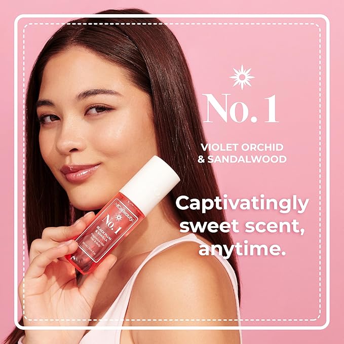 MCoBeauty Fragrance Mist No. 1 Black Plum & Vanilla, Lightly Fruit Scent with Warm Floral Notes for Day or Night, Vegan, Cruelty Free